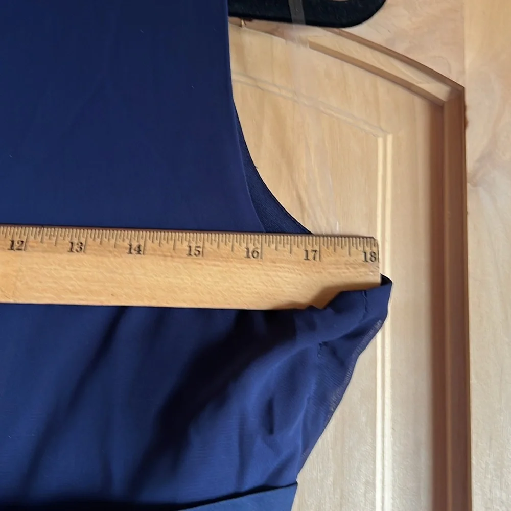 Brand new Chaps blue layered with bow dress size 10 - Picture 9 of 9